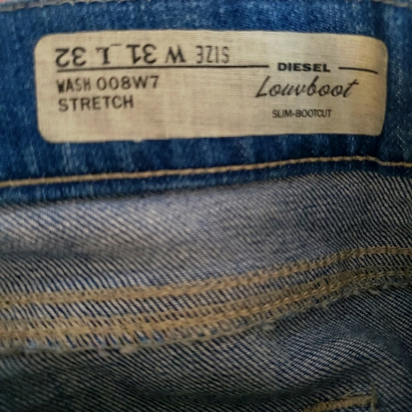 Diesel Louv Boot Fade Wash Stretch Slim Boot Cut Woman W 31 L 32 NWOT - Picture 9 of 13